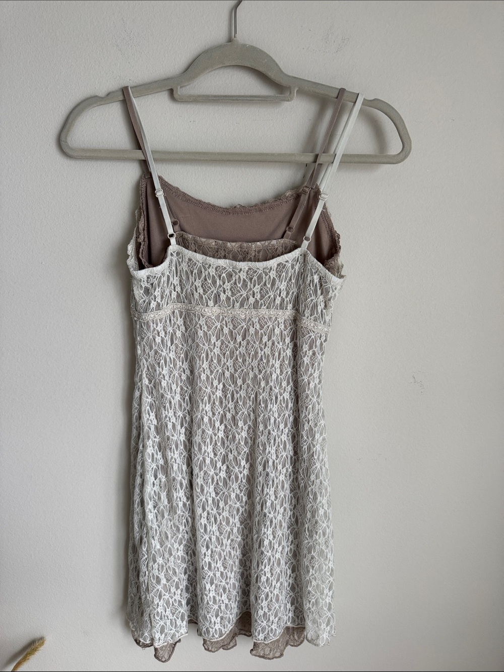 Y2K Dress Bundle XS – Atlantic State Floral Puff Sleeve Mini Dress + Lace Slip - Picture 7 of 15